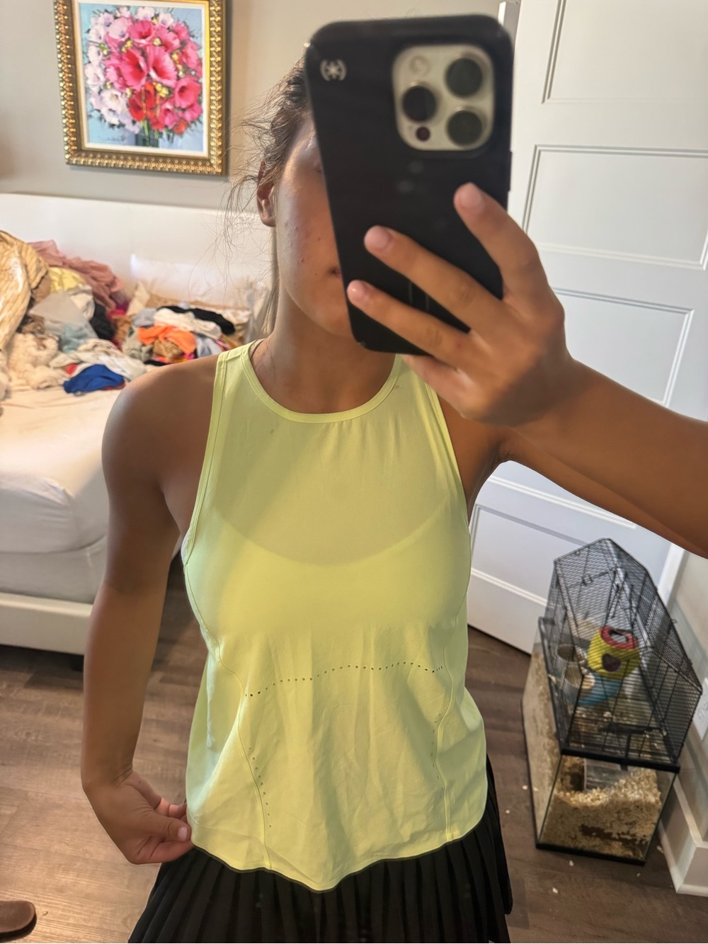 Lululemon Women's Light Yellow Sleeveless Workout Tank